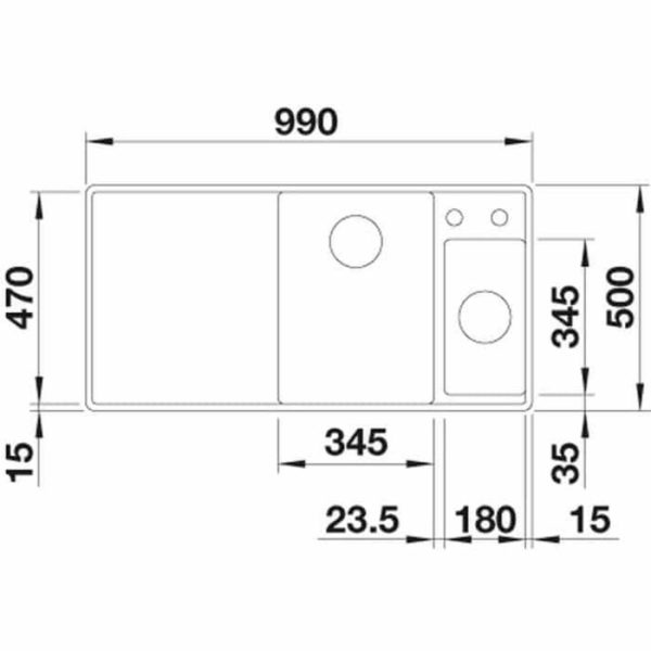 Кухонна мийка Blanco AXIA III 6S-F (527047) ніжний білий