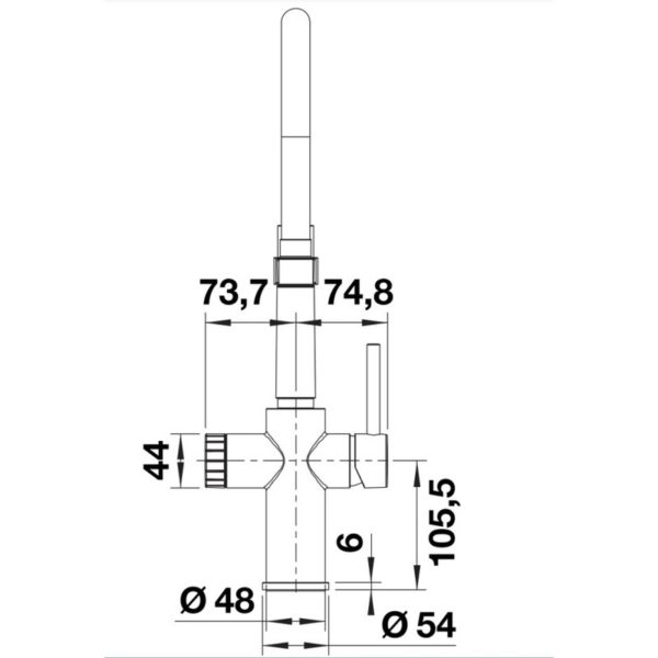 Кухонний змішувач Blanco CATRIS-S Flexo Filter (526707) чорний матовий