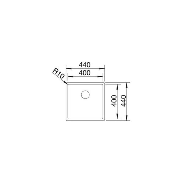 Кухонна мийка Blanco CLARON 400-U Durinox (523385)