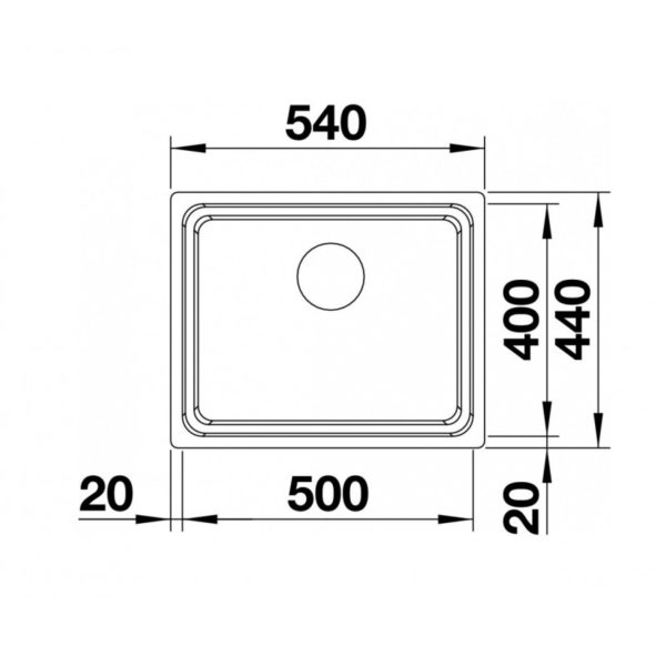 Кухонна мийка Blanco ETAGON 500-U (522231) білий