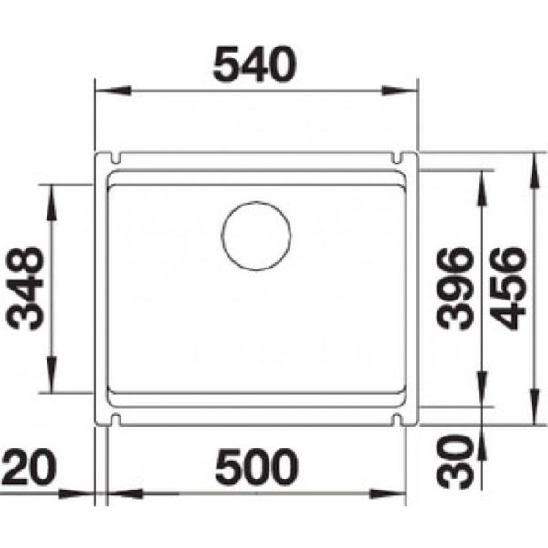 Кухонна мийка Blanco ETAGON 500-U (525155) чорний