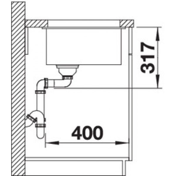 Кухонна мийка Blanco ETAGON 500-U (525887) чорний