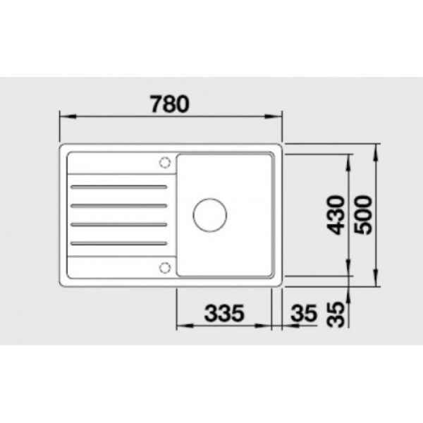 Кухонна мийка Blanco LEGRA 45S (522203) білий