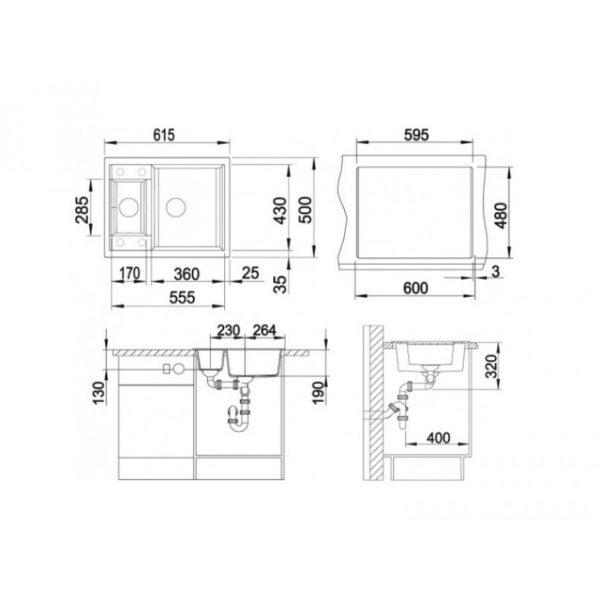 Кухонна мийка Blanco METRA 6 (516157) білий