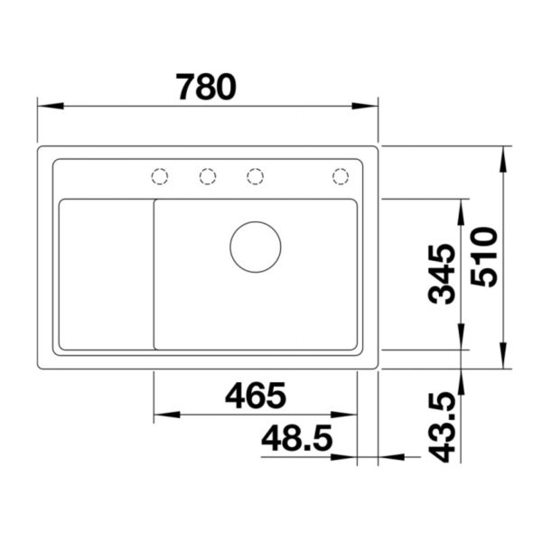 Кухонна мийка Blanco ZENAR XL 6 S Compact (523776) алюметалік